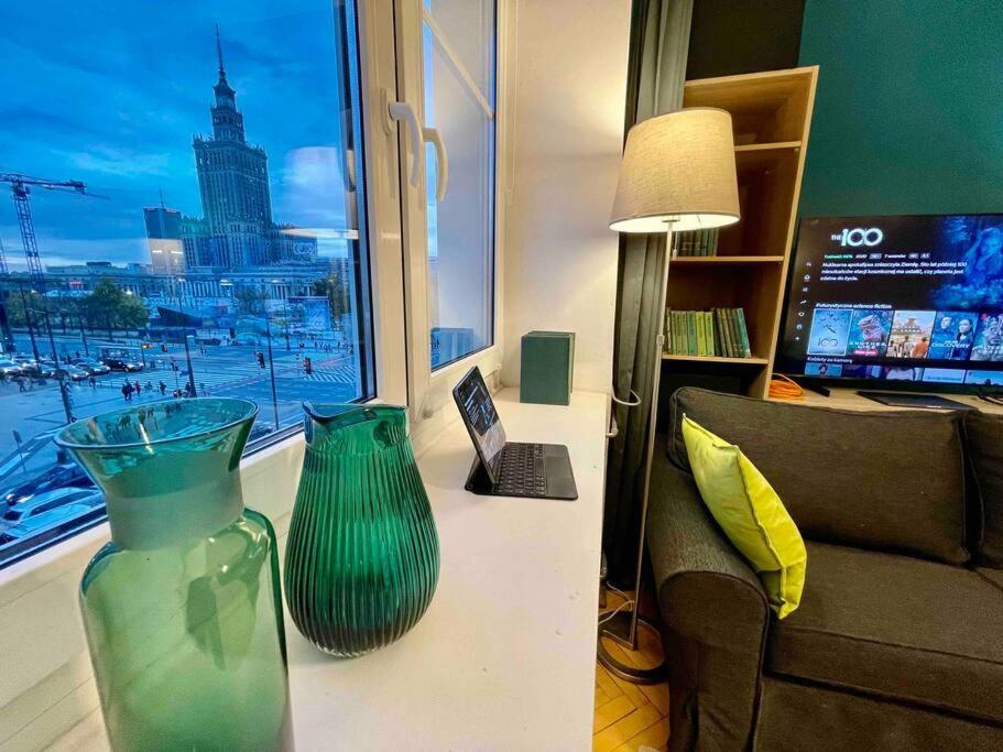Ferienwohnung Super Square Metro X2 Fast Wifi 55'Tv Netflix Hbo Appletv+ Amazontv Warschau Exterior foto