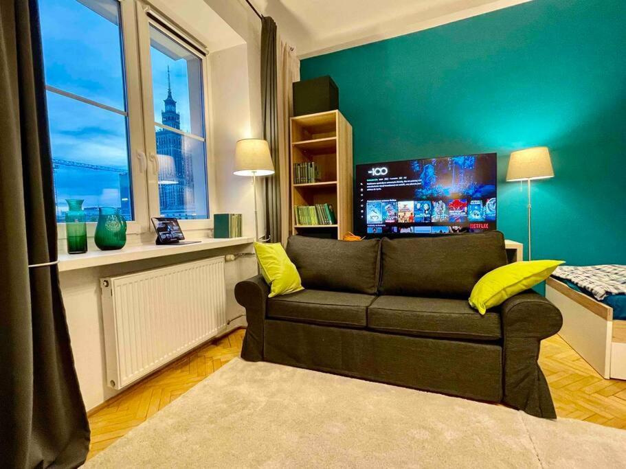 Ferienwohnung Super Square Metro X2 Fast Wifi 55'Tv Netflix Hbo Appletv+ Amazontv Warschau Exterior foto
